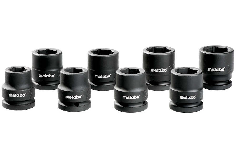 metabo Steckschlüsselsatz 8-teilig für Schlagschrauber 3/4" (628834000) Produktbild img1 L