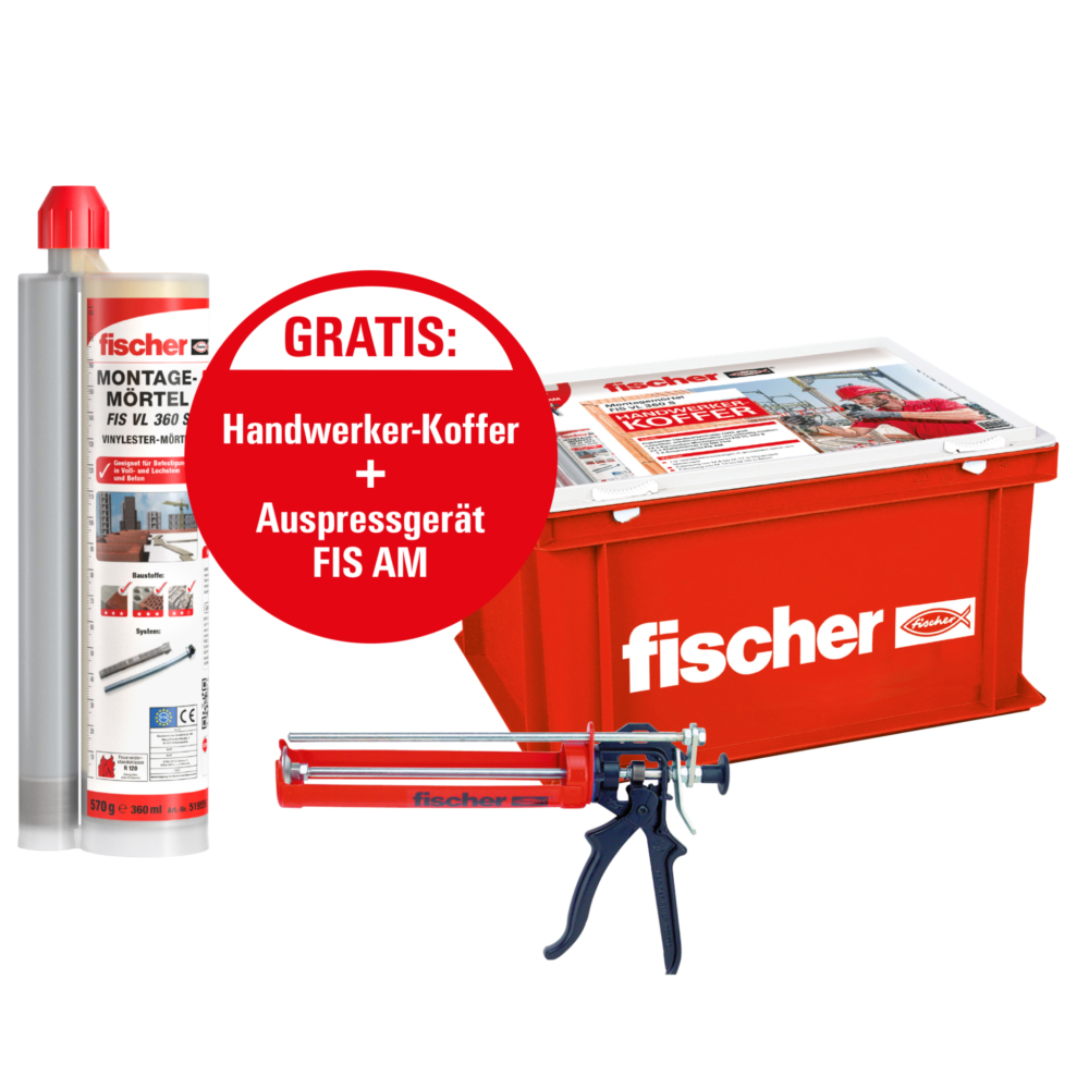 fischer Handwerkerkoffer FIS VL 360 S + FIS AM Produktbild img1 L