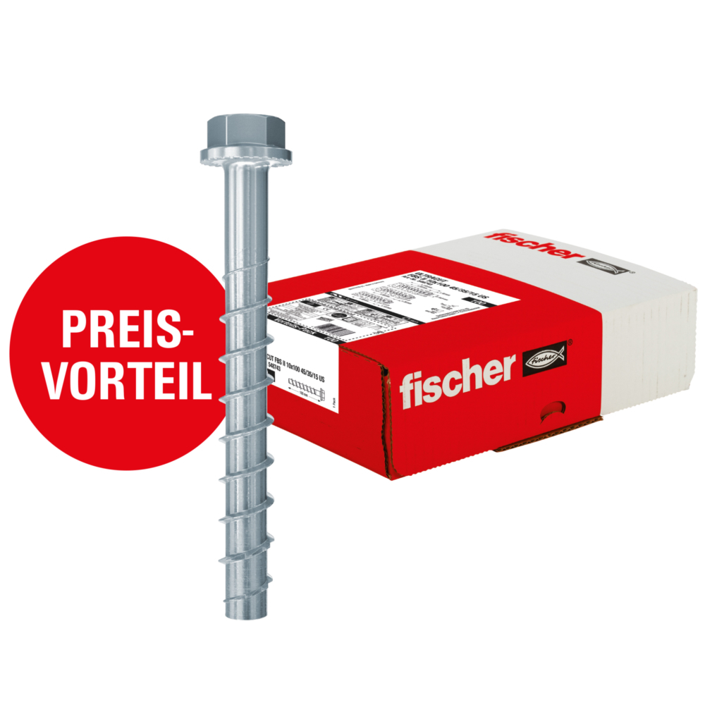 fischer Betonschraube ULTRACUT FBS II 10x100 45/35/15 US Produktbild img1 L