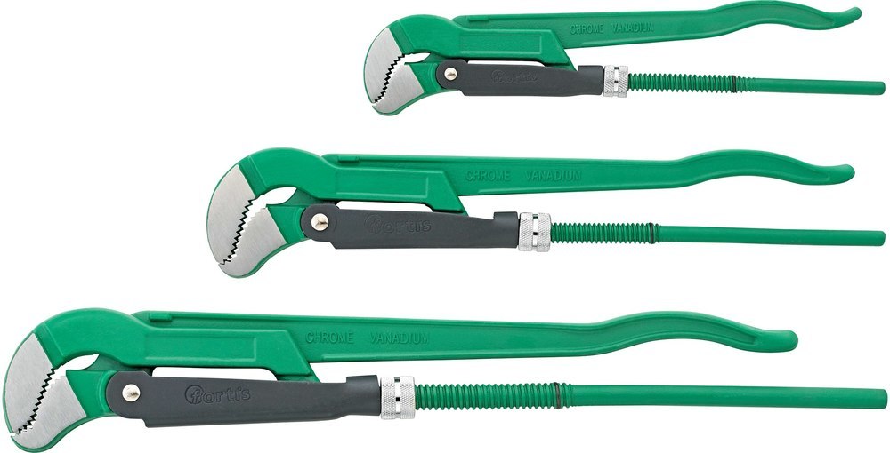 fortis Eckrohrzangen-Satz S-Maul 3-teilig 1.-2." Produktbild img1 L