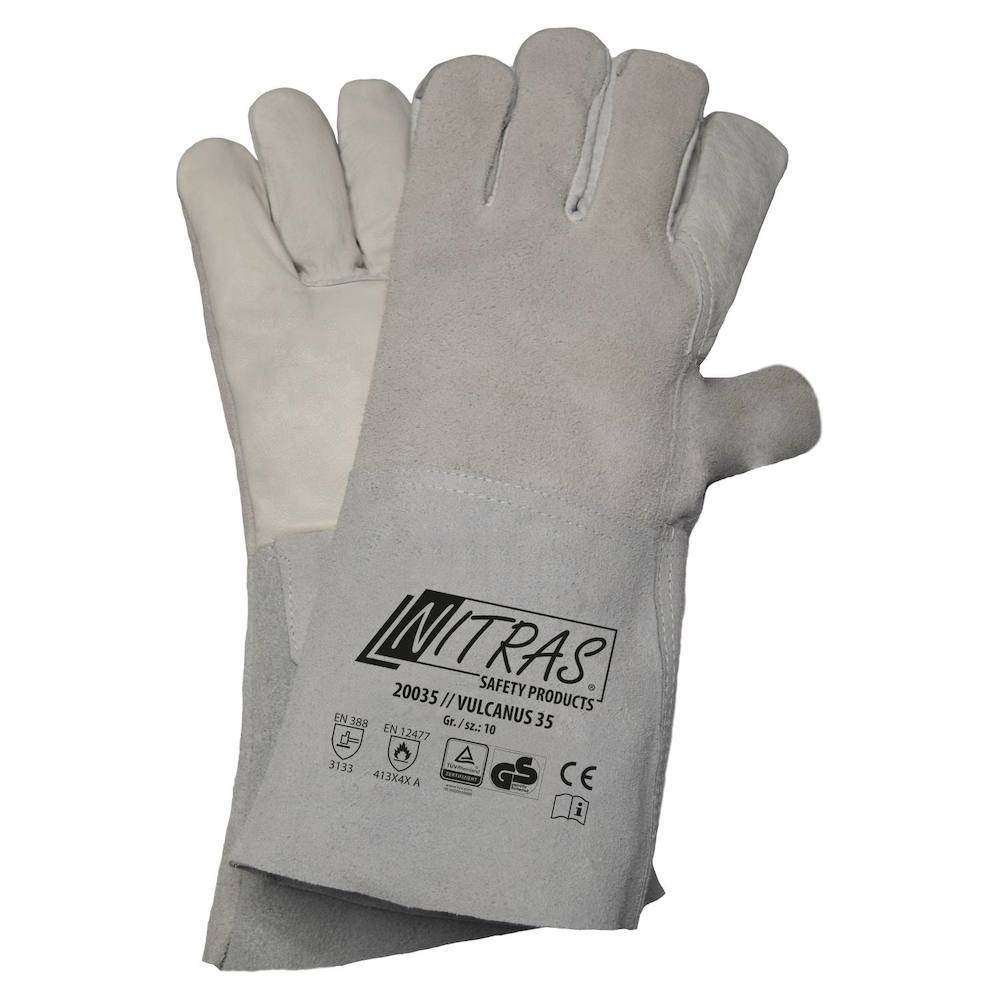NITRAS VULCANUS 35, 5-Finger-Schweißerhandschuhe Produktbild img1 L