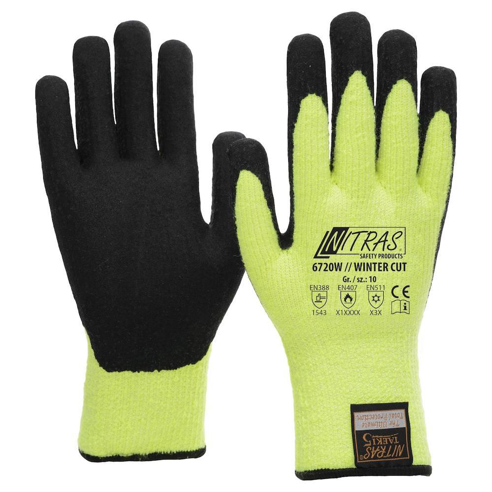 NITRAS Winter-Schnitt-Schutzhandsch Taeki5,Latex-besch Produktbild img1 L