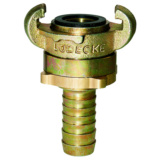 Lüdecke MODY-Schlauchkupplung DIN 3238, Temperg Tülle 13mm, 1/2" LÜDECKE Produktbild img1 L