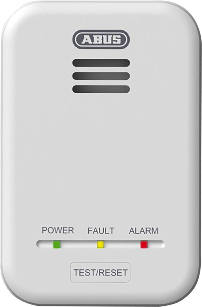 ABUS Gasmelder GWM100ME;Kunststoff;weiß;B:75xH:115xT:36,5mm;Norm:BS EN 50194 Produktbild img1 L