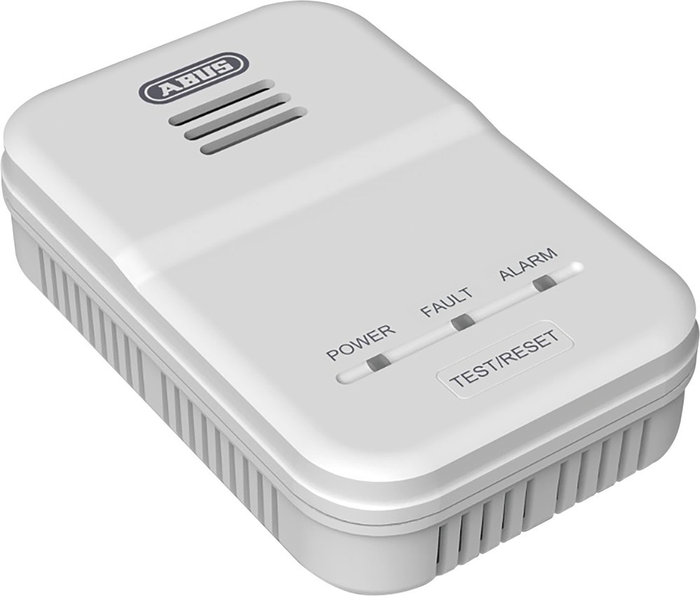 ABUS Gasmelder GWM100ME;Kunststoff;weiß;B:75xH:115xT:36,5mm;Norm:BS EN 50194 Produktbild img2 L