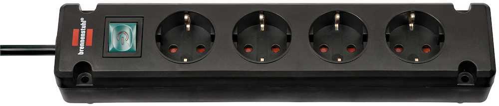 brennenstuhl Steckdosenleiste 4-fach H05VV-F3G1,5 1,5m Bremounta USB Produktbild img1 L