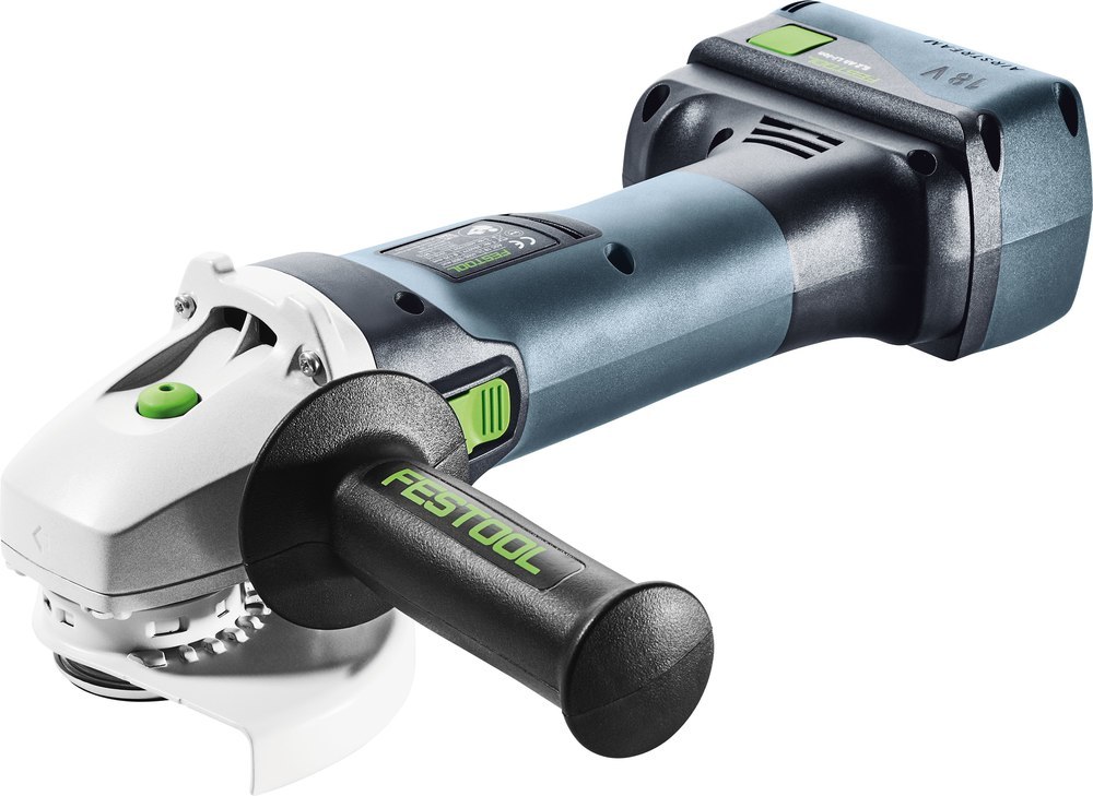 Festool Akku-Winkelschleifer AGC 18-125 5,0 EBI-Plus 2 x 18,0 V 5,0 Ah Ladegerät TCL 6 Produktbild img1 L