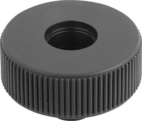 Kipp Rändelräder Form D mit Gewindebuchse ohne Deckel Produktbild img1 L