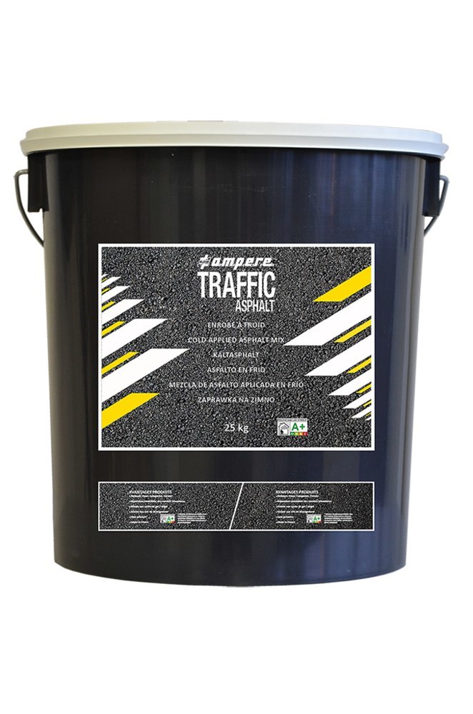 AMPERE TRAFFIC PAINT Ein-Komponenten Kaltasphalt 25kg Eimer Traffic Asphalt Produktbild img1 L