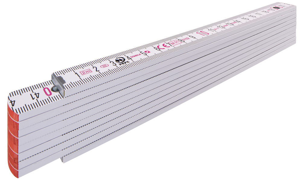 STABILA Gliedermaßstab Buche 2mx16mm wei ss Typ 1707 Stabila Produktbild img2 L