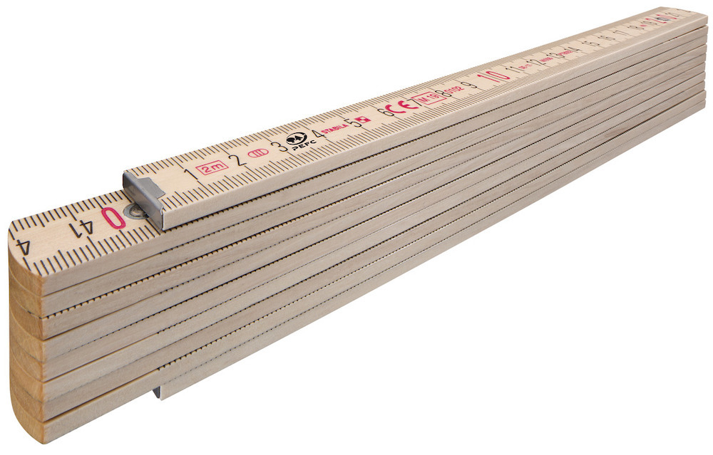 STABILA Holz-Gliedermaßstab Type 407 N, 2m Produktbild img2 L