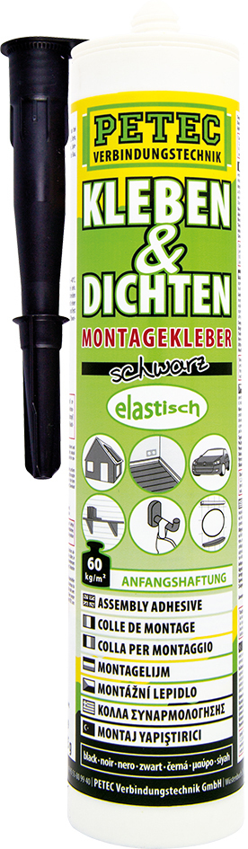 PETEC Kleben + Dichten Ecoline 290 ml, schwarz Produktbild img1 L