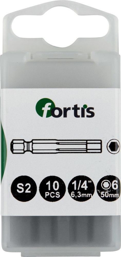 fortis Bit 1/4", für Innen-6-kant Schrauben; Produktbild img1 L