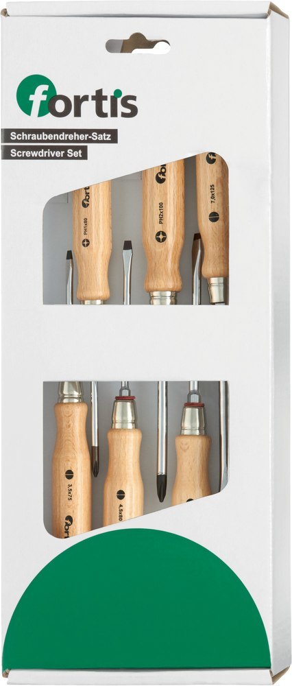 FORTIS Steckschlüssel-Schraubendreher-Satz für Schlitz-/Kreuzschlitz-Schrauben PH Produktbild img1 L