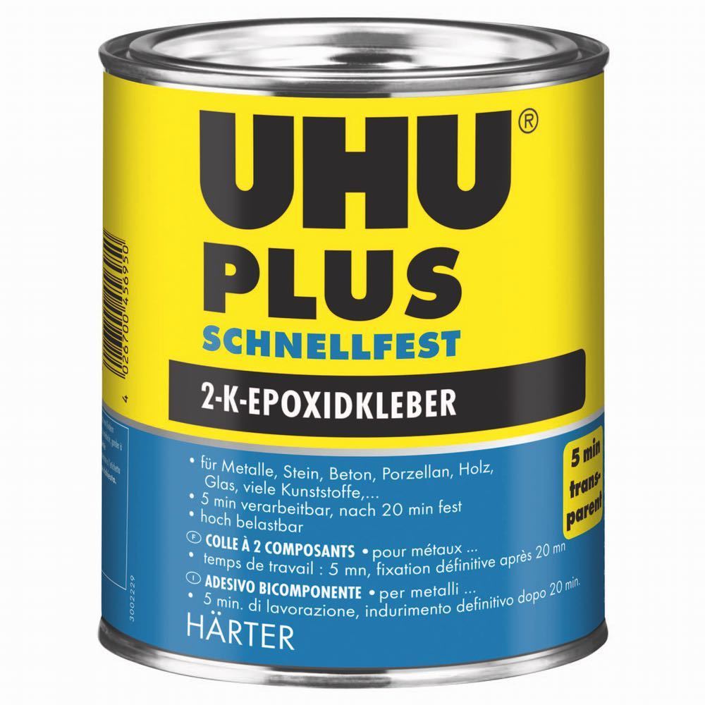 UHU plus schnellfest, Epoxidklebstoff Komponente Härter 855g Dose Produktbild img1 L