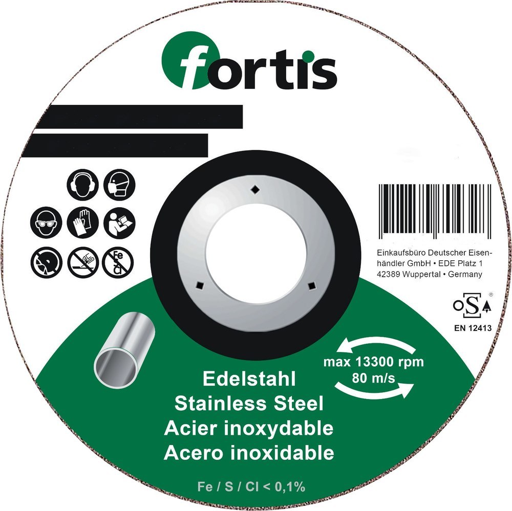 fortis Trennscheibe Edelstahk; Produktbild img1 L