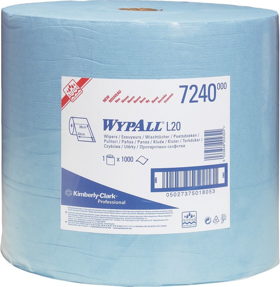 WYPALL L10 Wischtücher 33x38cm blau 1000 Blatt Produktbild img1 L