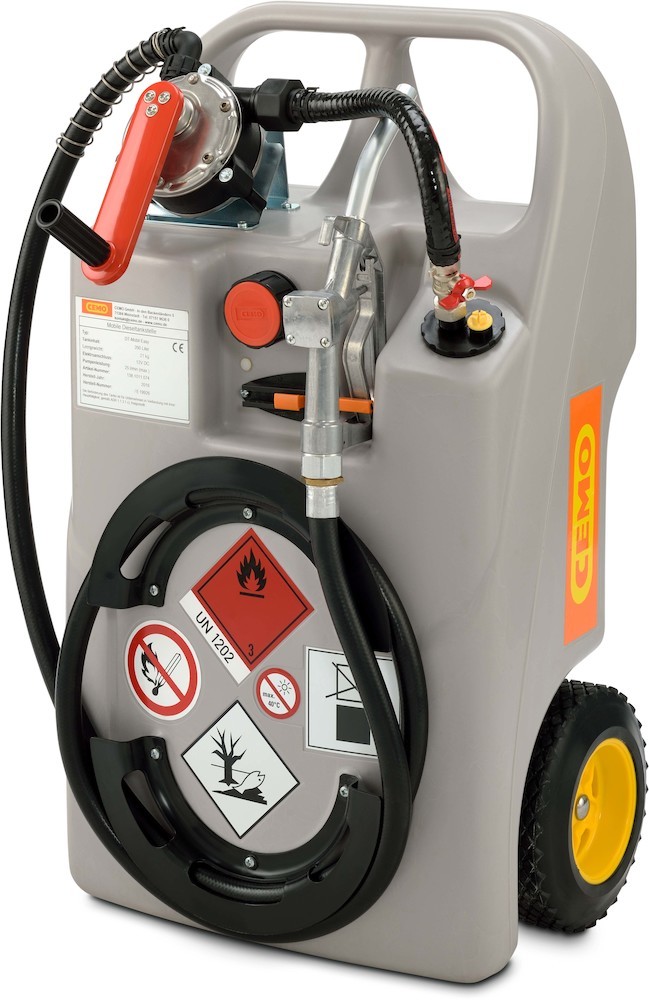 CEMO Dieseltrolley 60 l mit Kurbelpumpe und Zapfventil Produktbild img1 L