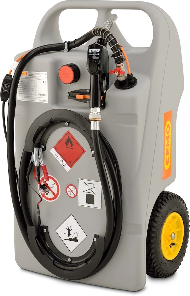 CEMO Dieseltrolley 100 l mit 12V E-Pumpe SP30 und AZV Produktbild img1 L