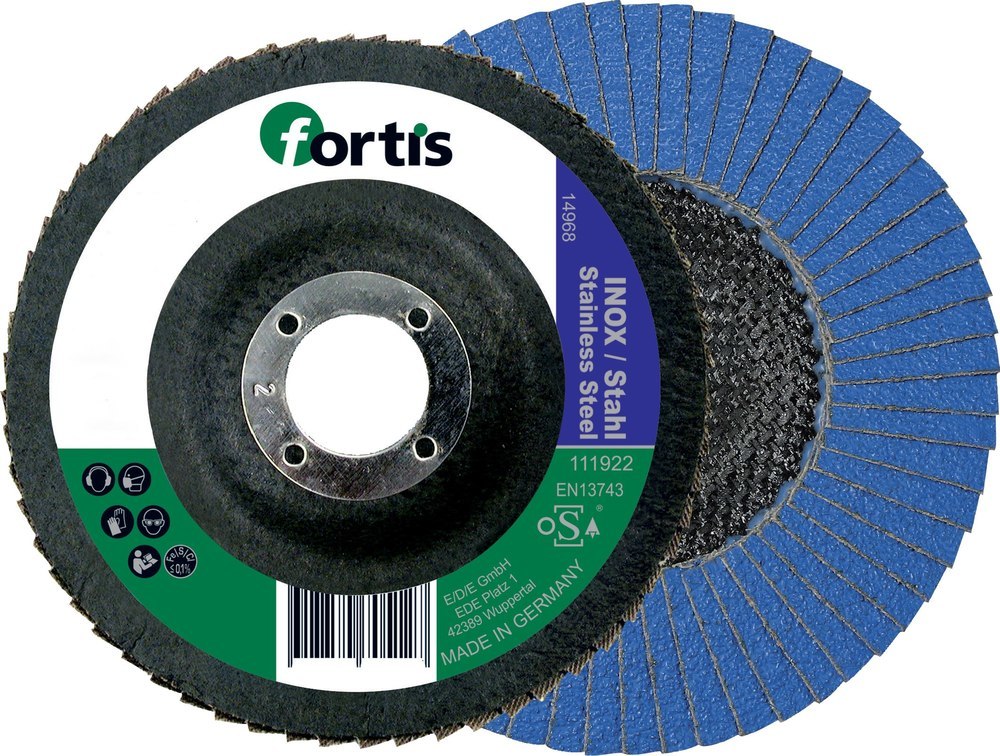 fortis Fächerschleifscheibe Zirkonkorund, gewölbt; Produktbild img1 L