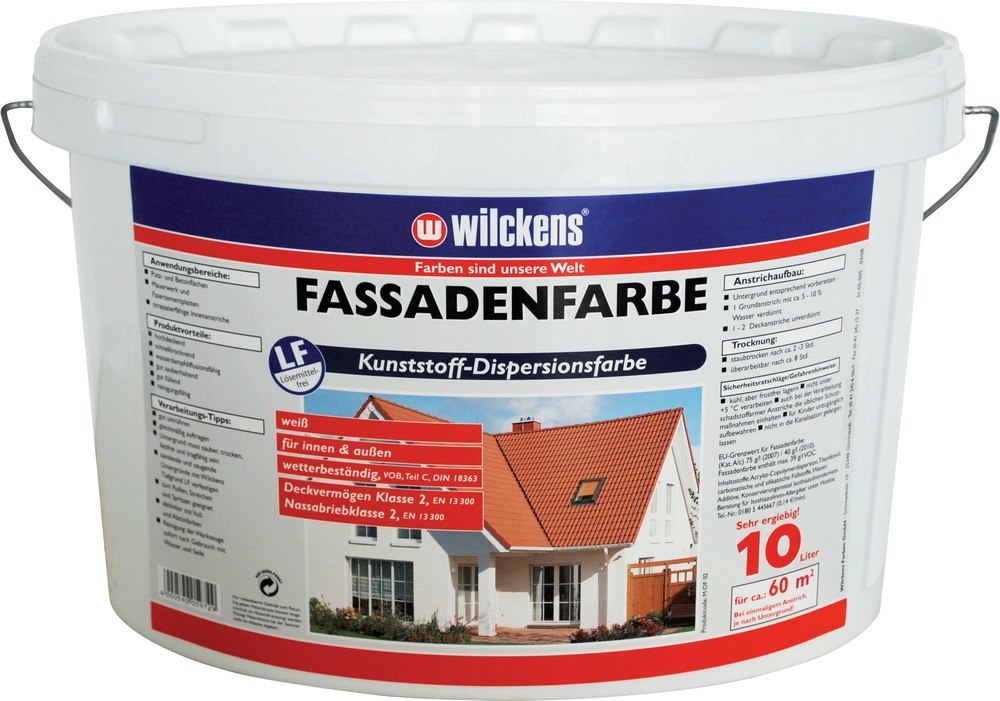 wilckens Fassadenfarbe 10 l, weiß Produktbild img1 L