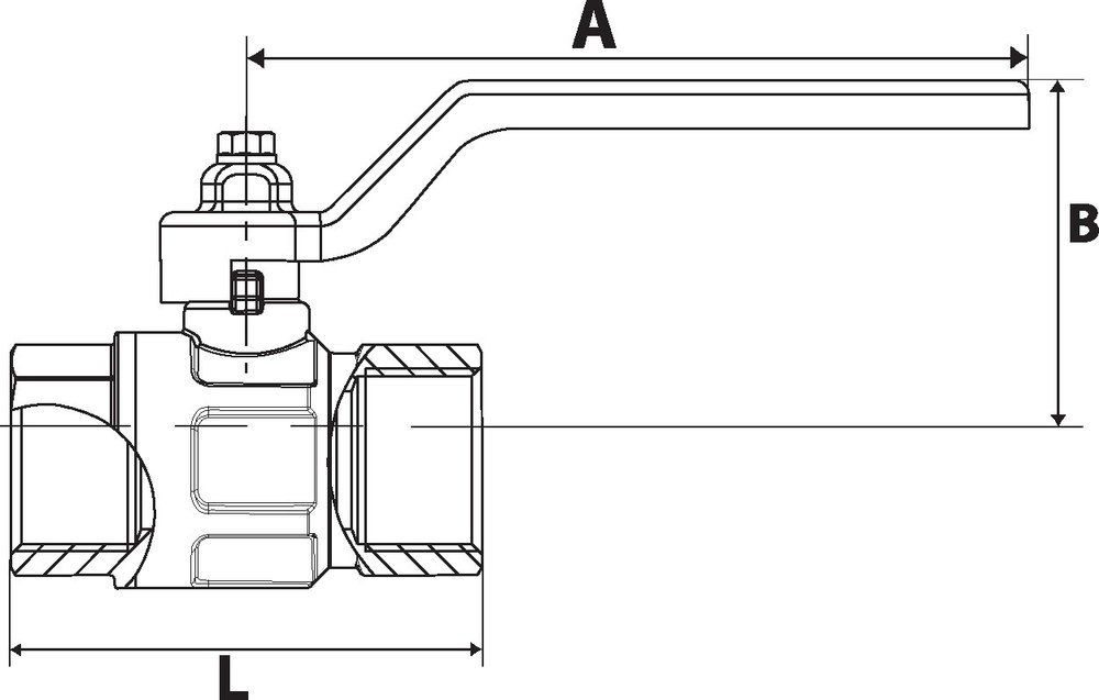 RIEGLER Kugelhahn v-line Produktbild img2 L
