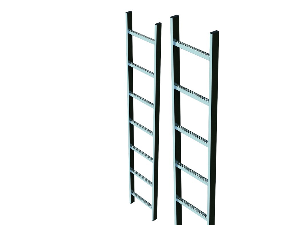ZARGES Schachtleiter Edelstahl V4A Produktbild img2 L
