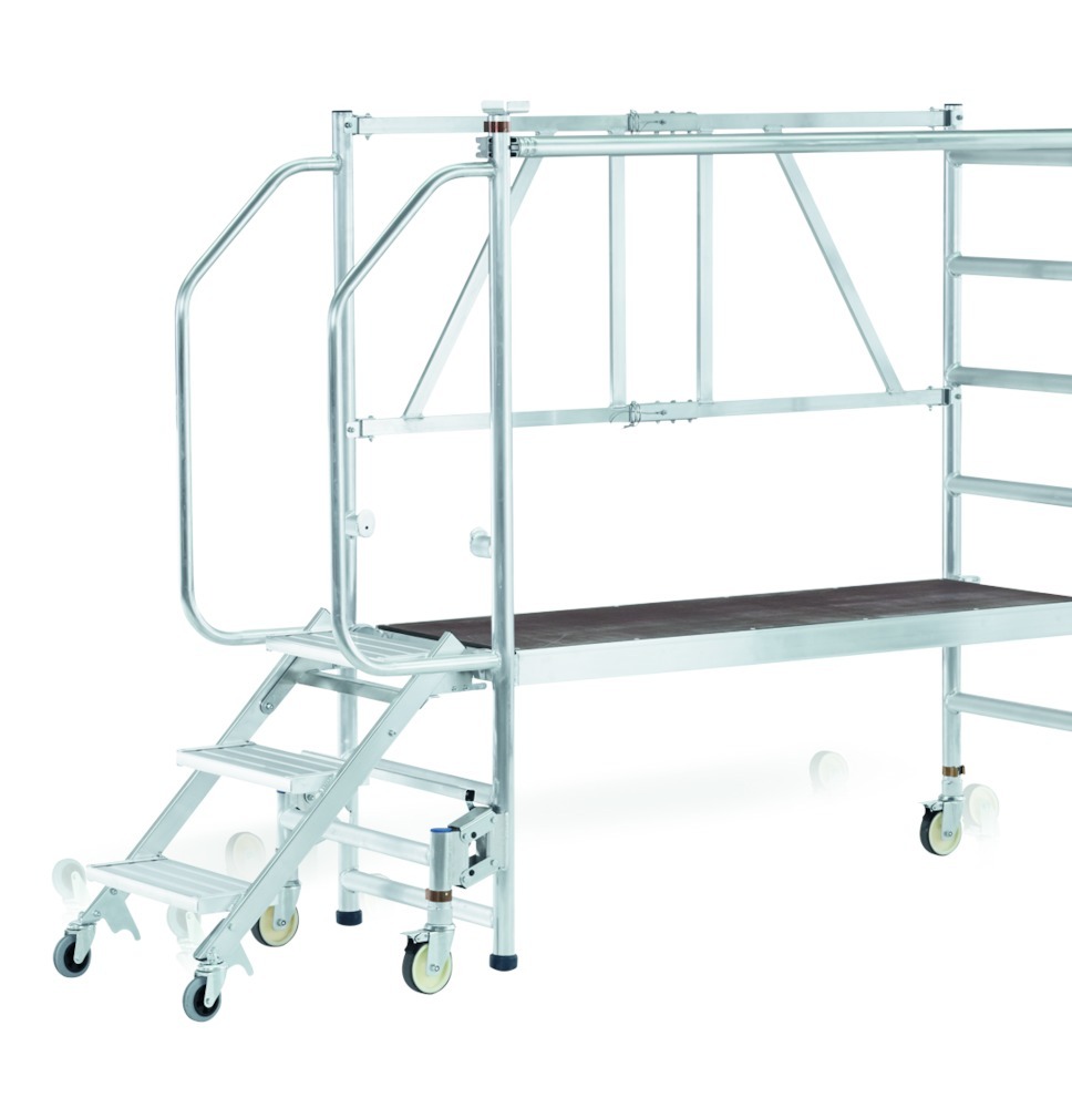 ZARGES Fahrgerüst Arbeitshöhe 3000 mm Plattform 600 x 1800 mm Produktbild img3 L
