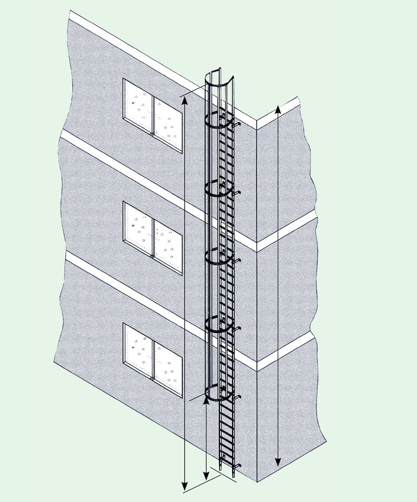 ZARGES Leichtmetall-Steigleiter eloxiert Produktbild img4 L