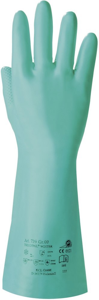 Honeywell Chemikalienschutzhandschuh Tricotril® Winter 739, Kat. III, grün, Größe 10 Produktbild img2 L
