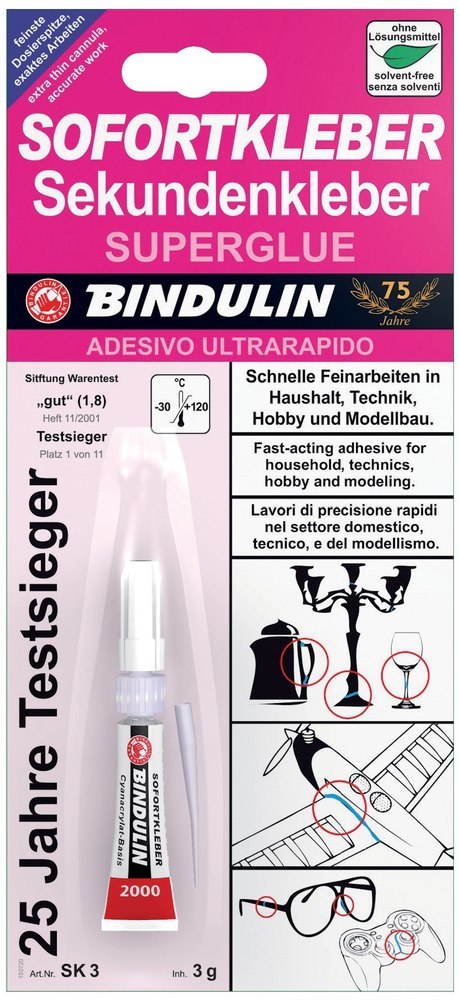 Bindulin Sofortkleber 3g SK3 Produktbild img1 L