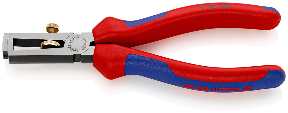 KNIPEX Abisolierzange poliert mit Mehrko mponenten-Griffen 160mm qmm Produktbild img1 L