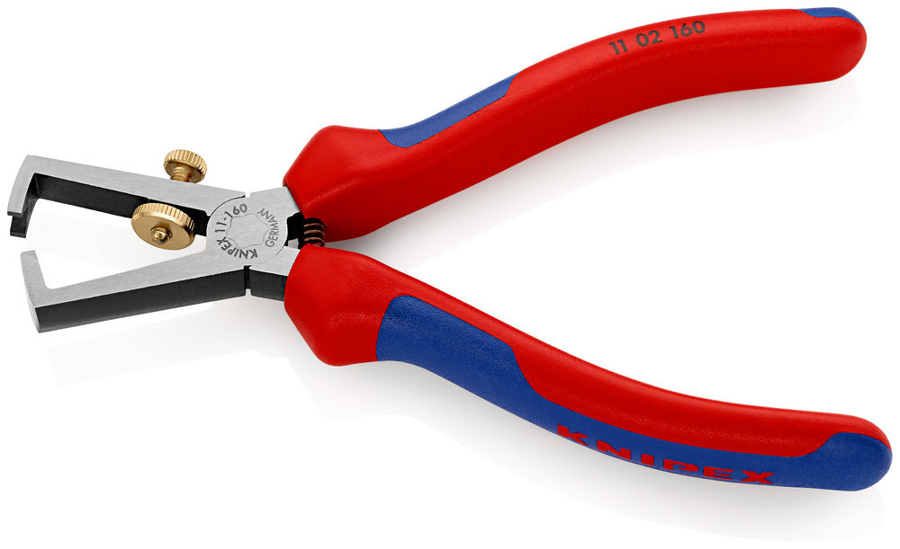 KNIPEX Abisolierzange poliert mit Mehrko mponenten-Griffen 160mm qmm Produktbild img3 L