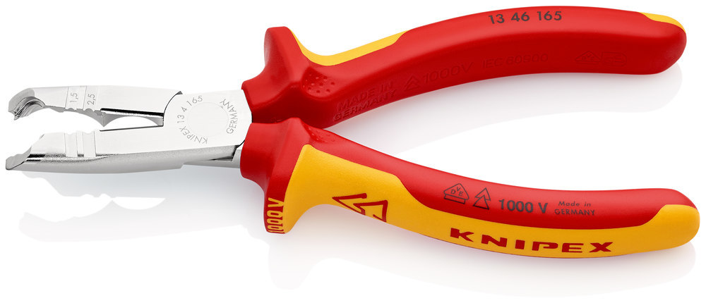 KNIPEX Abmantelungszange VDE mit 2-Kompo nenten-Griffen 165mm qmm Produktbild img9 L