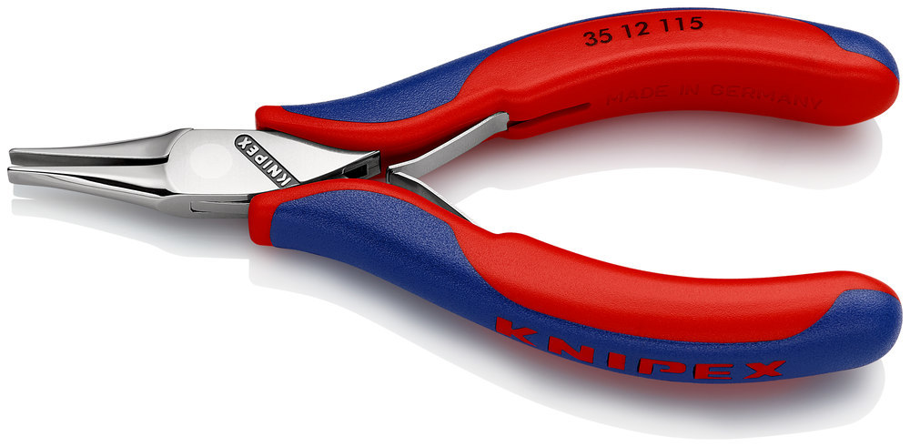 KNIPEX Elektronik-Greifzange 35 12 115 flach spiegelpoliert Mehrkomp. 115mm Produktbild img2 L