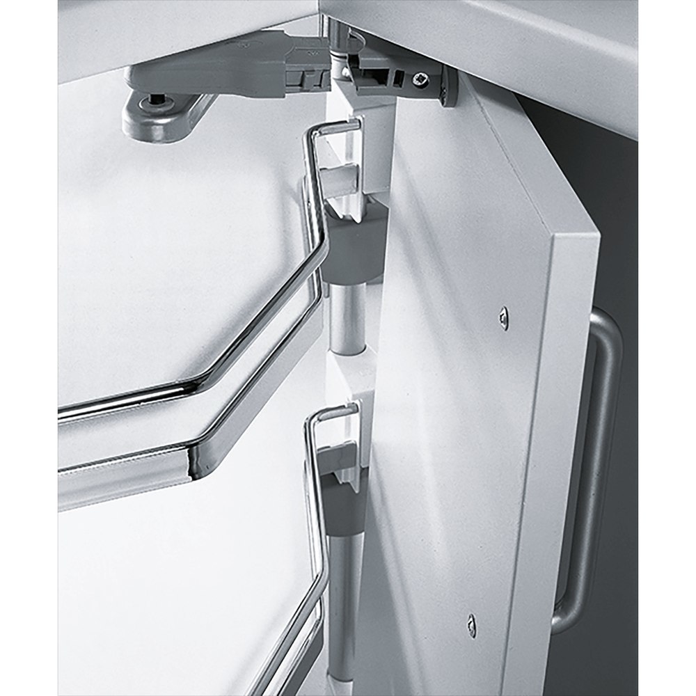 Hettich Küchenunterschrank-Eckschrankdrehbeschlag, Revo 90° 9080040, KB 800mm, silber Produktbild img3 L