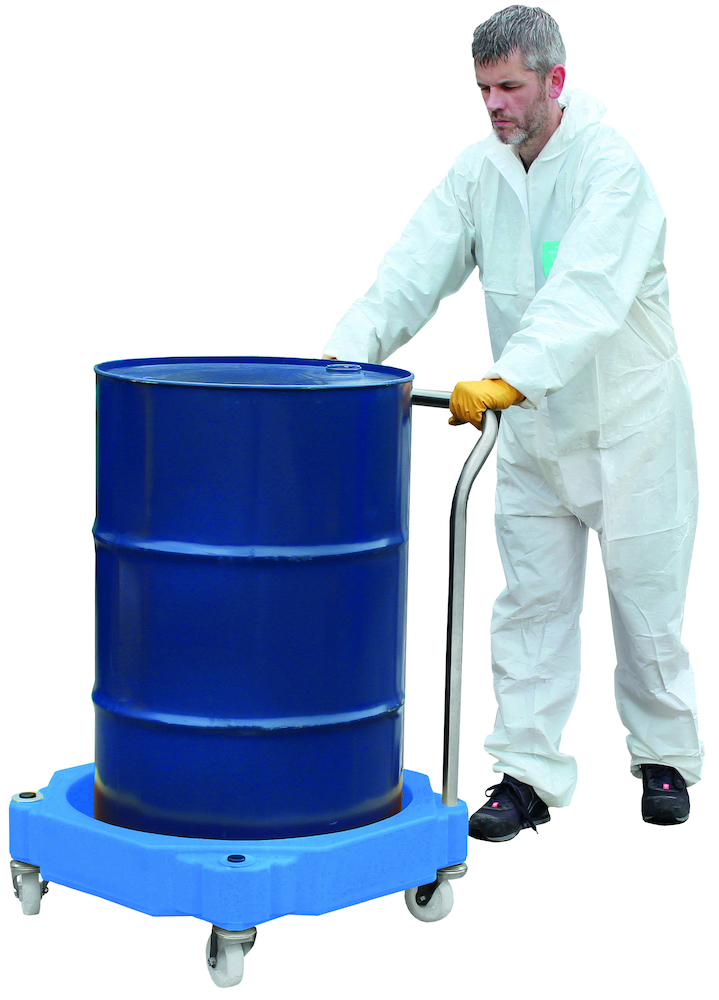 SCHOELLER Industries PE-Fassroller für 205 Liter Fass, mit Stahlhandgriff Produktbild img1 L