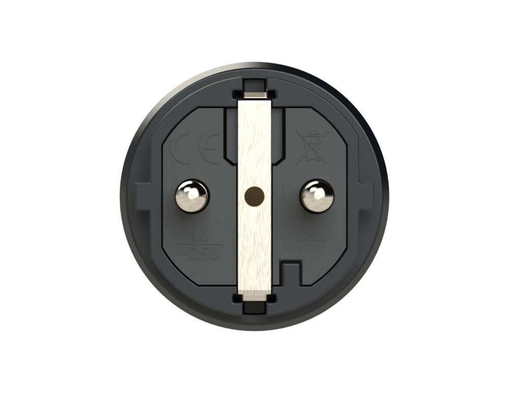 PCE Schutzkontaktstecker IP54 Vollgummi 16A / 250V AC / 3p (2P+E) Produktbild img2 L