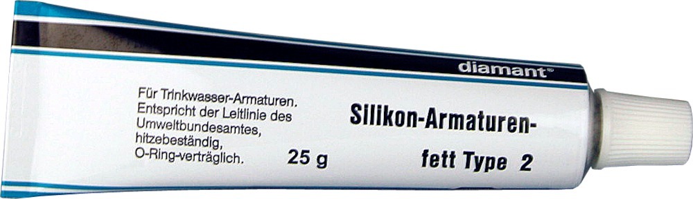 diamant Silikonfett Type2 für Trinkwasserarmaturen 25g Tube Produktbild img1 L