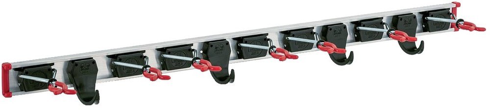 BRUNS Gerätehalterschiene 1,00m 7 Halter + 4 Haken Produktbild img1 L