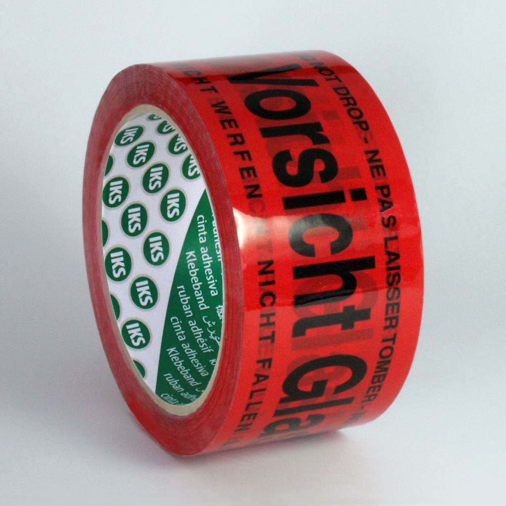 IKS PVC-Warnband "Vorsicht Glas" 66mx50m Produktbild img1 L