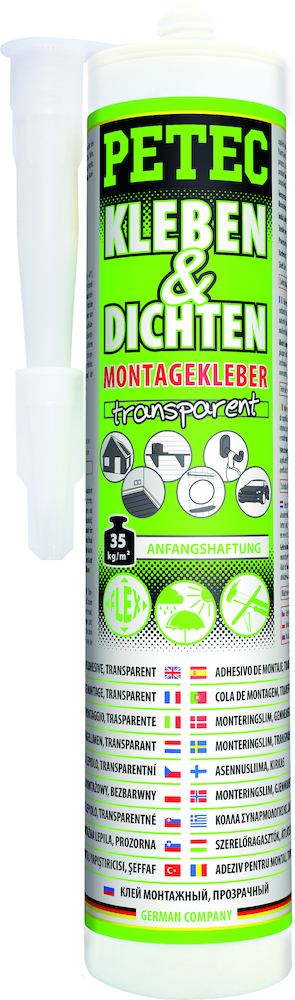 PETEC Kleben + Dichten Ecoline 290 ml, transparent Produktbild img1 L