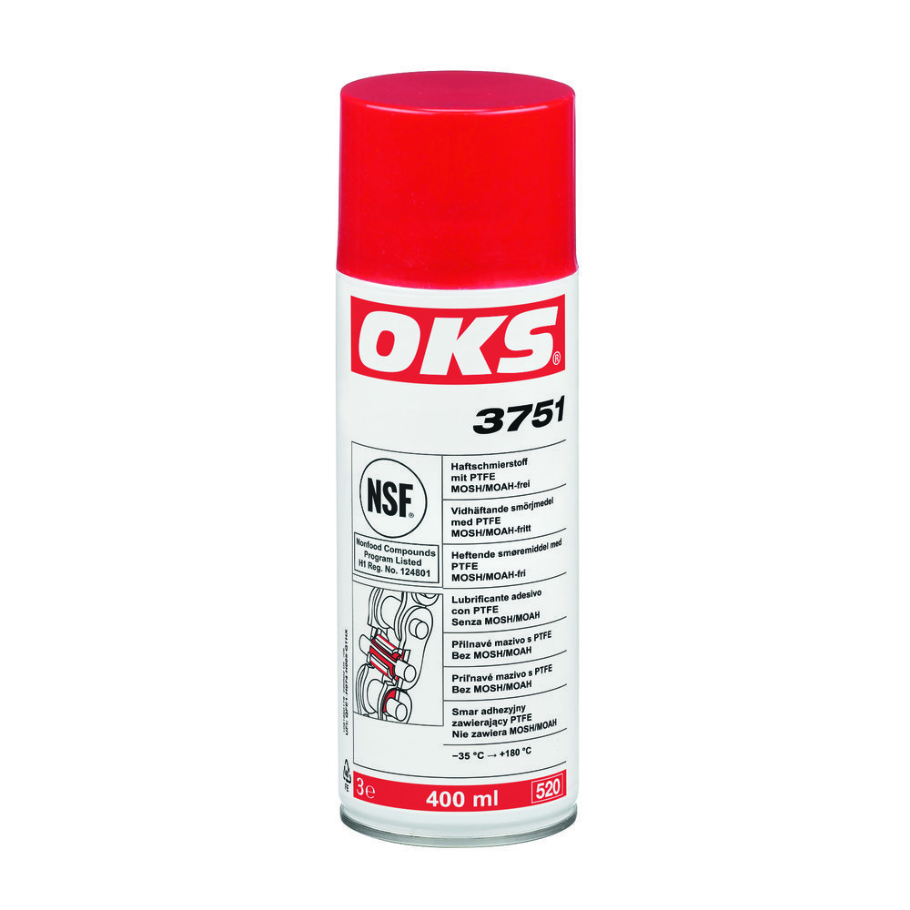 OKS Haftschmierstoff 3751 mit PTFE Spray 400ml NSF-H1 weißlich Produktbild img2 L
