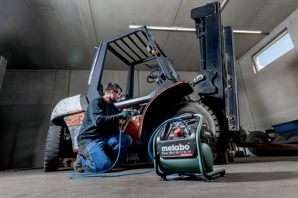 metabo Akku-Kompressor solo Power 160-5 18 LTX BL ohne Akku ohne Ladegerät Karton Produktbild img3 L