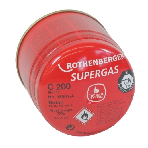 Rothenberger Gaskartusche C200 330ml 0-1800°C Butan-Propan-Gasmischung Produktbild img1 L