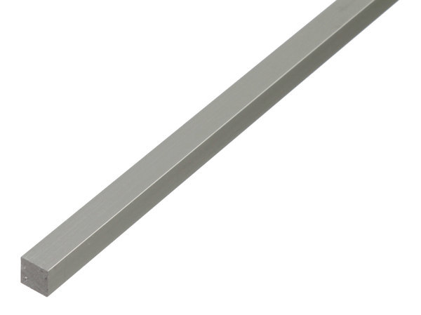 GAH Quadratstange, glatt, B10mm, H10mm, L1000mm, Aluminium silberfarbig eloxiert Produktbild img1 L