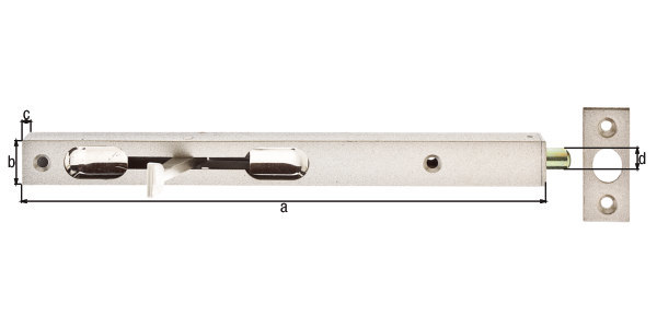 GAH ALBERTS Rohrkantriegel mit Hebel, Ø10mm, Stahl Produktbild img2 L