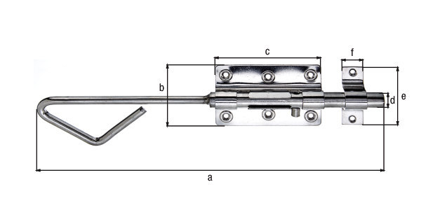 GAH Alberts Riegel,320mm,100x65,edelstahl ma. Produktbild img2 L