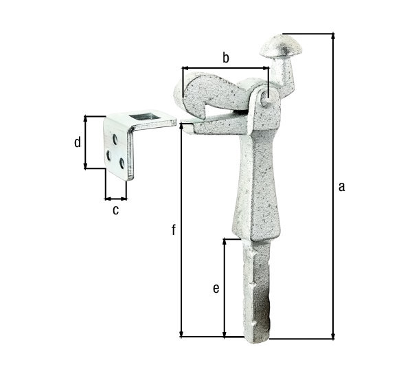 GAH ALBERTS Torfeststeller zur Befestigung im Boden, galvanisch blau verzinkt Produktbild img3 L