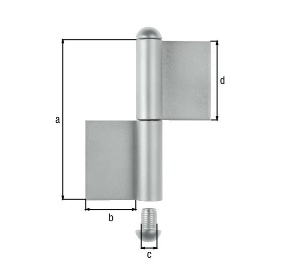 GAH ALBERTS Anschweißband zweiteilig K04, 100mm Produktbild img2 L